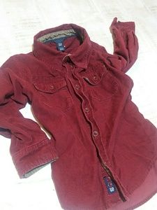 Gap kids long sleeve button up shirt